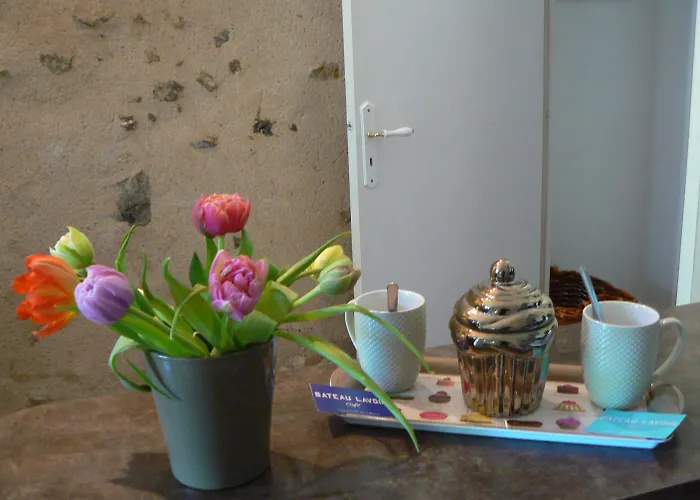 شقة Logis Muraille Romaine, Centre Historique, Lit Queen Size *